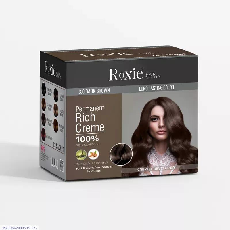 1956-55-719990-product-1-withcode Roxie 6.3 Mahogany Hair Color Cream 100% Long Lasting - Image 1