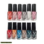 Miss Rose Peel Off Nail Polish 12 Colors Set