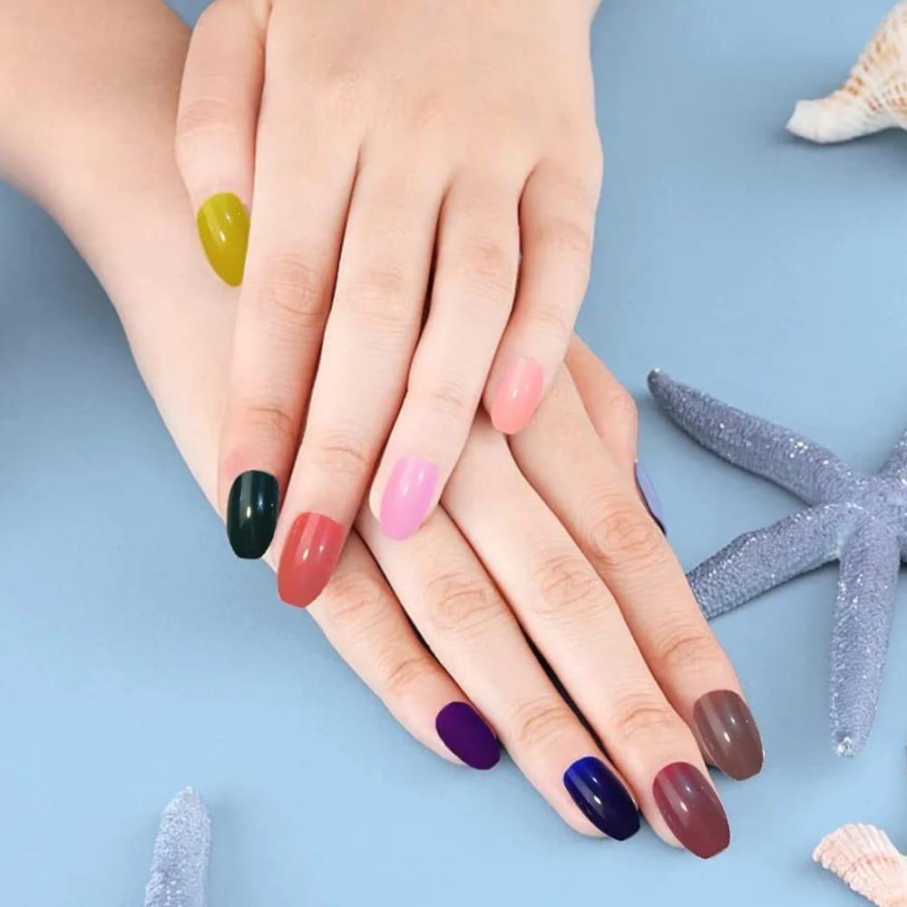 199-258-394419-product-1 (1) Multicolor Press On Nails 576Pcs ABS Easy Apply - Image 1