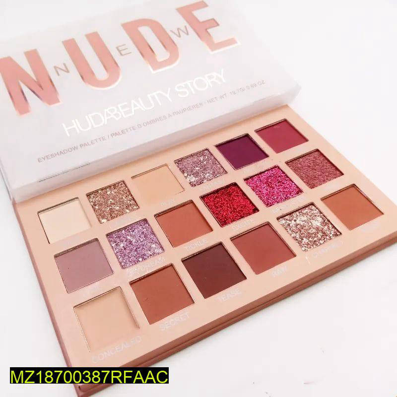 199-30564-167074-product-1 Nude Eye Shadow Palette – 18 Shades Matte & Shimmer, Long Lasting - Image 1
