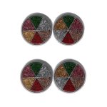 Glitter Makeup Palette 6 Shades - Cruelty-Free Compact Eyeshadow Kit - Image 4