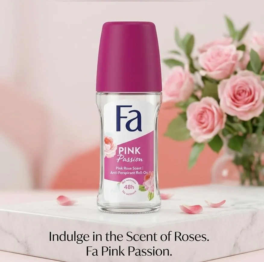 2017-241-716680-product-1 Fa Pink Passion Roll-on Deodorant Rose flower - Image 1