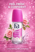 Fa Pink Passion Roll-on Deodorant Rose flower - Image 4