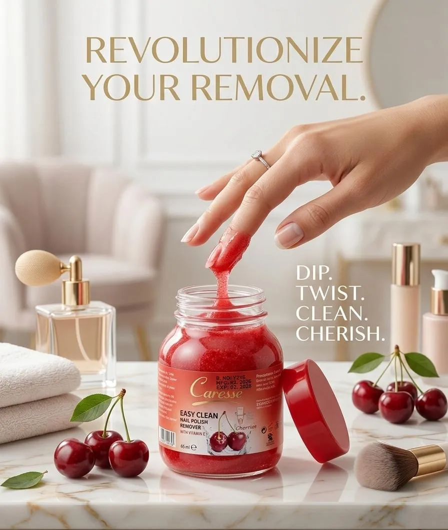 2017-258-712350-product-1 Easy Clean Cherry Nail Polish Remover 65ml - Image 1