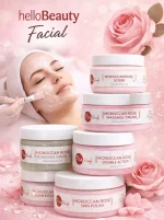 Hello Beauty Facial Set Moroccan Rose Whitening Hydrating Cream - Image 4