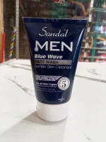 Men Blue Wave Facial Cleanser Whitening Brightening Hydrating - Image 2