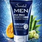 Men Blue Wave Facial Cleanser Whitening Brightening Hydrating