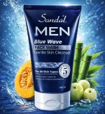 Men Blue Wave Facial Cleanser Whitening Brightening Hydrating