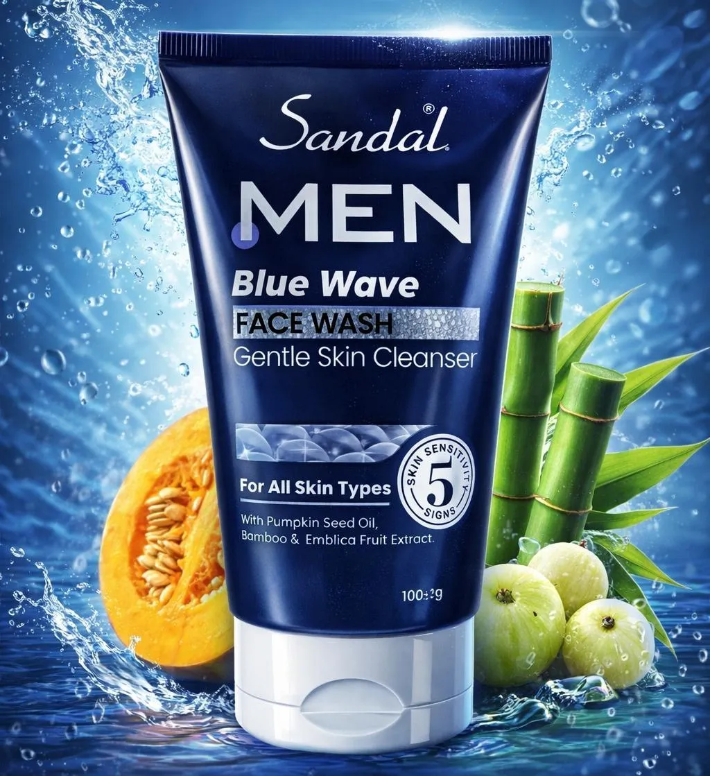 2017-77-718446-product Men Blue Wave Facial Cleanser Whitening Brightening Hydrating - Image 1