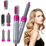 5in 1 Hair Straightener pink - Image 8
