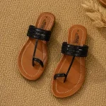 Women's Cork Casual Kolhapuri Chappal – Comfortable Ethnic Flats in Black (Size 6-11)