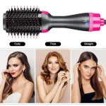 3-in-1 Hair Dryer Brush Black Ceramic Coated - Image 4