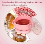 Pink Wax Heater for Smooth Hair Removal at Home - Image 7