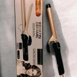 Remington Keratin Ceramic Curling Wand Rose Gold Black