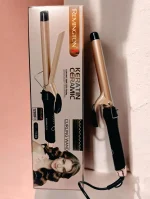 Remington Keratin Ceramic Curling Wand Rose Gold Black - Image 3