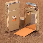 2-in-1 Rechargeable Shaver with Pop-up Trimmer Gold - Image 3