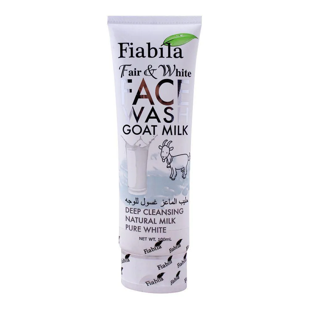 2129-77-712478-product-1 Fiabila Fair & White Goat Milk Face Wash 100ml All Skin Types - Image 1