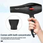 Hair Dryer with Concentrator & Nozzle | Fast Drying Professional Hair Styling Tool