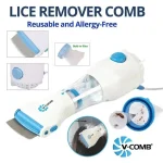 V Comb Anti Lice Electric Hair Comb Portable Travel Friendly - Image 4