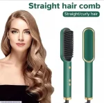 Portable Hair Straightener Brush Green 200ml