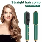 Portable Hair Straightener Brush Green 200ml - Image 5