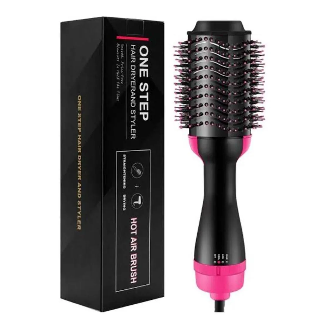 2190-48-718583-product-2 Fast Drying Hair Dryer Brush ABS Pink - Image 1