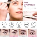 Rechargeable Eyebrow Trimmer with Cleaning Brushes - Image 4