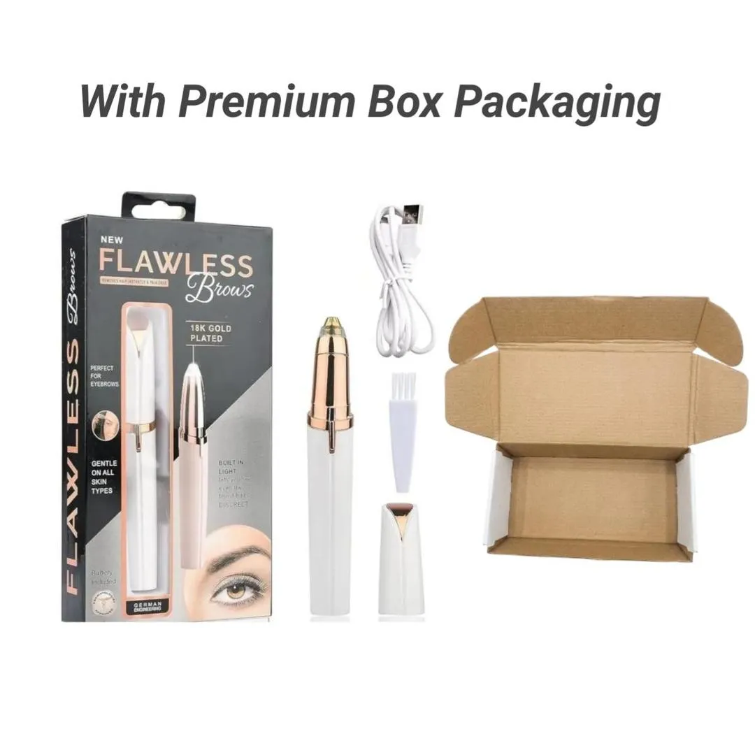 2203-49-725381-product-1 Rechargeable Eyebrow Trimmer with Box Packaging - Image 1
