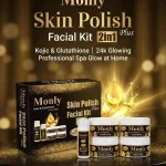 Monly Skin Polisher 2-in-1 Facial Kit for Glowing Skin