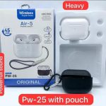 Wi-Fi Airpods PW-25 with Pouch Heavy Waterproof