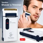 Yando Rechargeable Electric Travel Shaver - Portable Mini Cordless Beard & Face Shaving Machine for Men