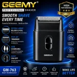 GEEMY GM-7763 Professional Rechargeable Foil Shaver with Pop-Up Trimmer & USB Charging
