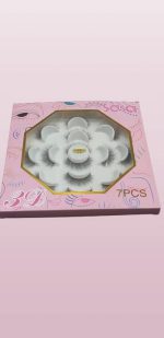 3D False Eyelashes for Pakistani Brides & Party Goers – Reusable Fiber Lashes Pack of 7 - Image 4