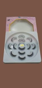 3D False Eyelashes for Pakistani Brides & Party Goers – Reusable Fiber Lashes Pack of 7 - Image 6