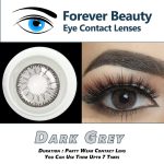 Dark Grey Contact Lenses for Women, 7 Uses, Premium Quality