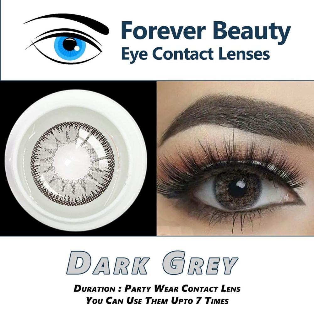 238-71-355792-product-1 Dark Grey Contact Lenses for Women, 7 Uses, Premium Quality - Image 1