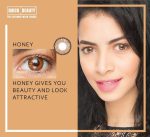 Honey Color Extended Wear Contact Lenses - Natural Look, 14.2mm