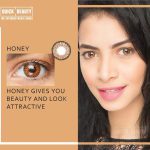 Honey Color Extended Wear Contact Lenses - Natural Look, 14.2mm