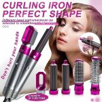 Purple Hair Dryer Brush with 5 Nozzles - Image 2
