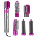 Purple Hair Dryer Brush with 5 Nozzles - Image 3