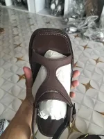 Men's Leather Casual Sandals, Brown Genuine Leather Slip On for Everyday Comfort - Image 4