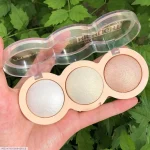 3-in-1 Glitter Highlighter & Powder Palette 250ml Multicolor