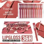 Floral Matte Lip Gloss 36H Long Lasting Waterproof Set