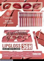 Floral Matte Lip Gloss 36H Long Lasting Waterproof Set - Image 3