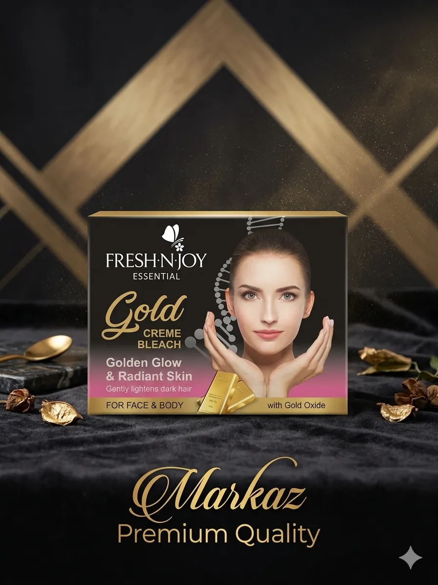 2478-77-729504-product-4 (1) Fresh-N-Joy Gold Creme Bleach 35ml Golden Glow Face & Body - Image 1