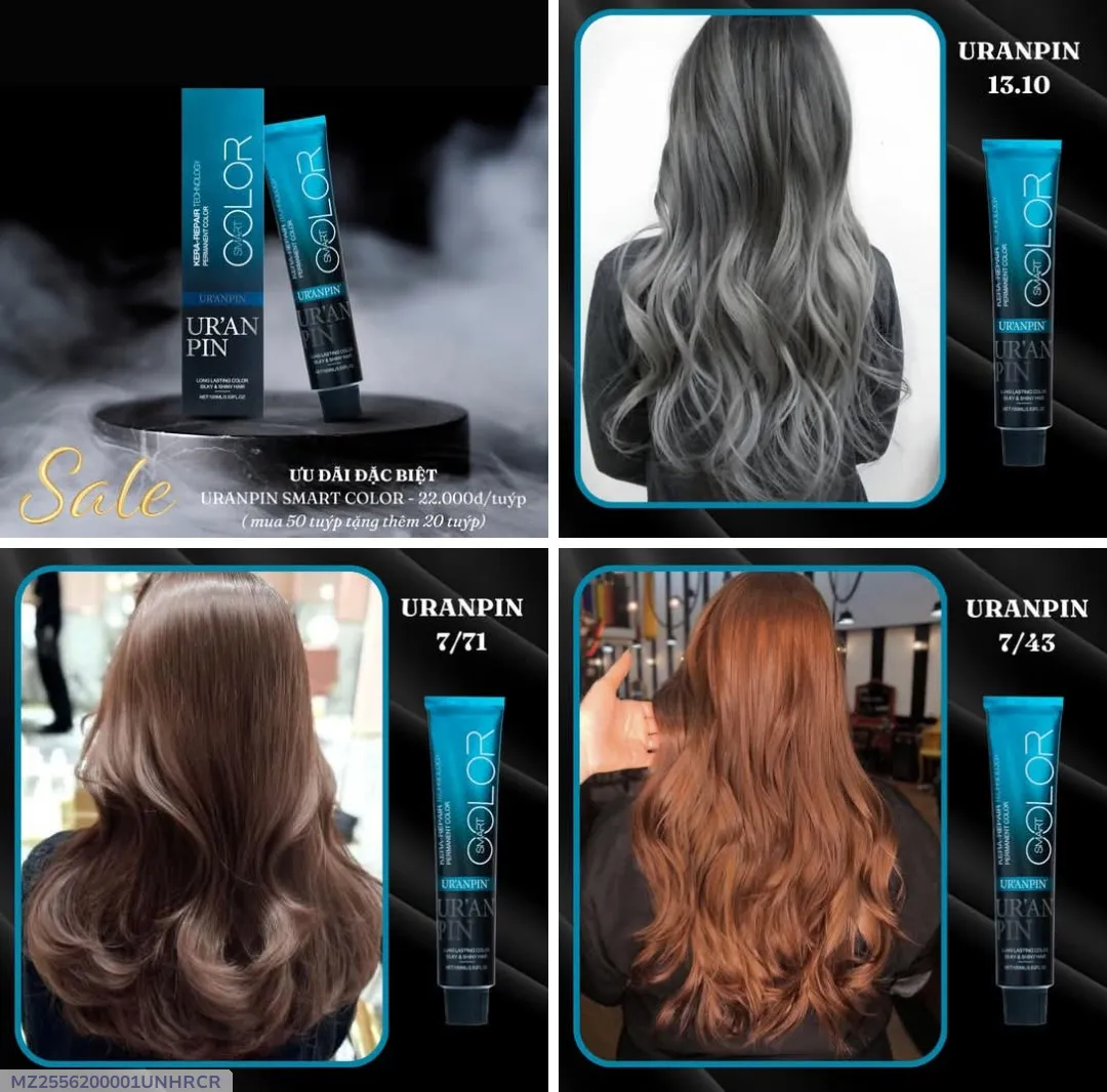 2556-287-734269-product-1 UR'ANPIN Hair Color 100ml + Developer Lotion - 2 in 1 Pack - Image 1
