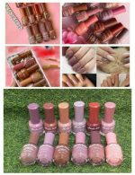 12 Pcs Chip-Resistant Nail Polish Set Multicolor