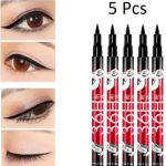 Waterproof Eyeliner Pens 5 Pcs – Smudge Proof Long Lasting Black Eyeliner Set