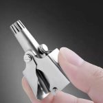 Stainless Steel Nose Hair Trimmer – Portable Silver Grooming Tool - Image 6