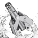 Stainless Steel Nose Hair Trimmer – Portable Silver Grooming Tool - Image 5